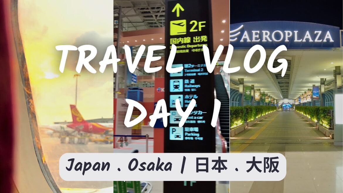 Osaka Trip [EP01] Day 1 | Airplane on the ground tour at HK airport before taken off | 4K TravelVlog