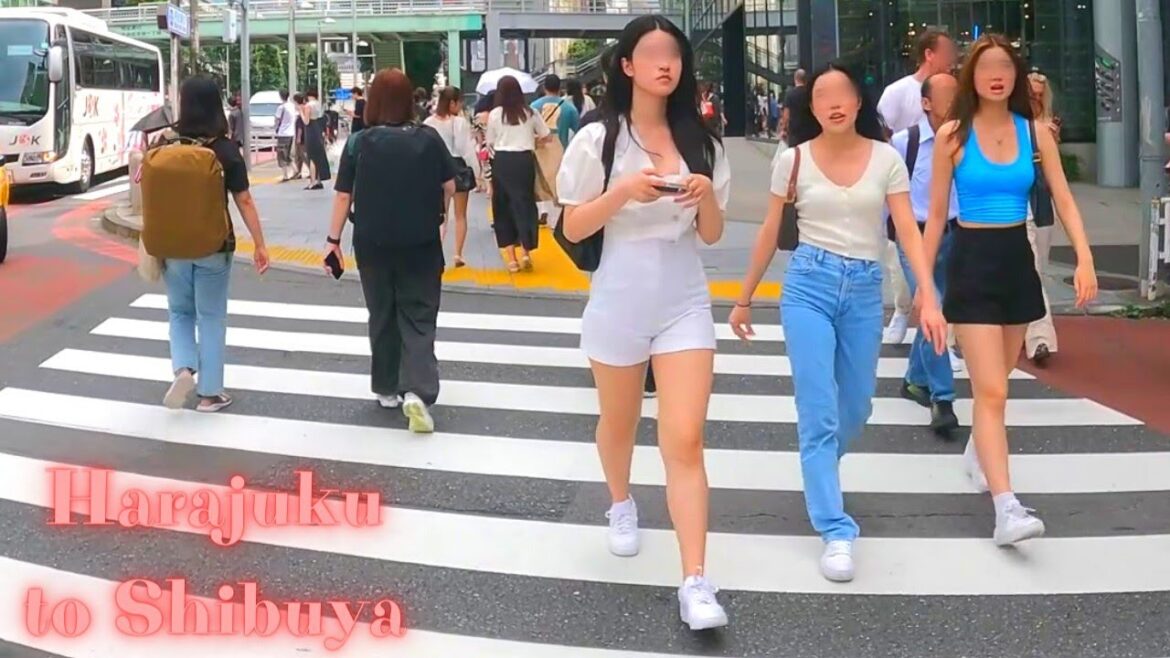 Harajuku to Shibuya Tokyo, in Japan walking tour　【4K】7.2023-24