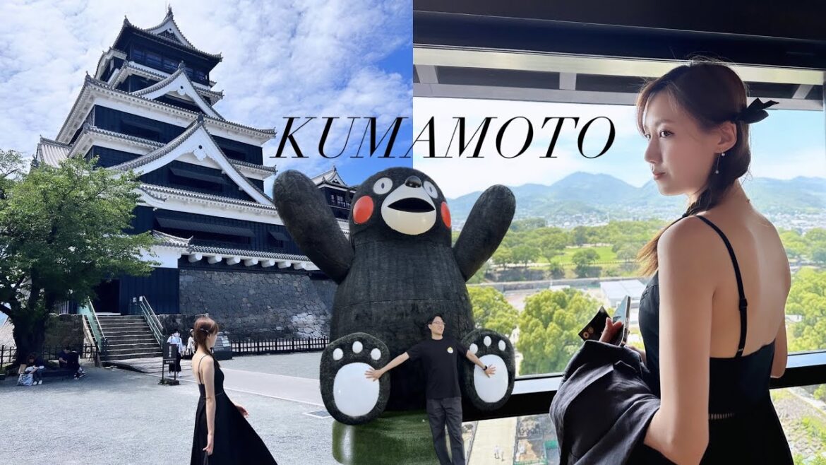1박 2일 고즈넉한 일본 구마모토 여행🐼쿠마몬의 도시🎍사람없는 가성비 힐링 여행🇯🇵 구마모토성🏯먹방🍱
