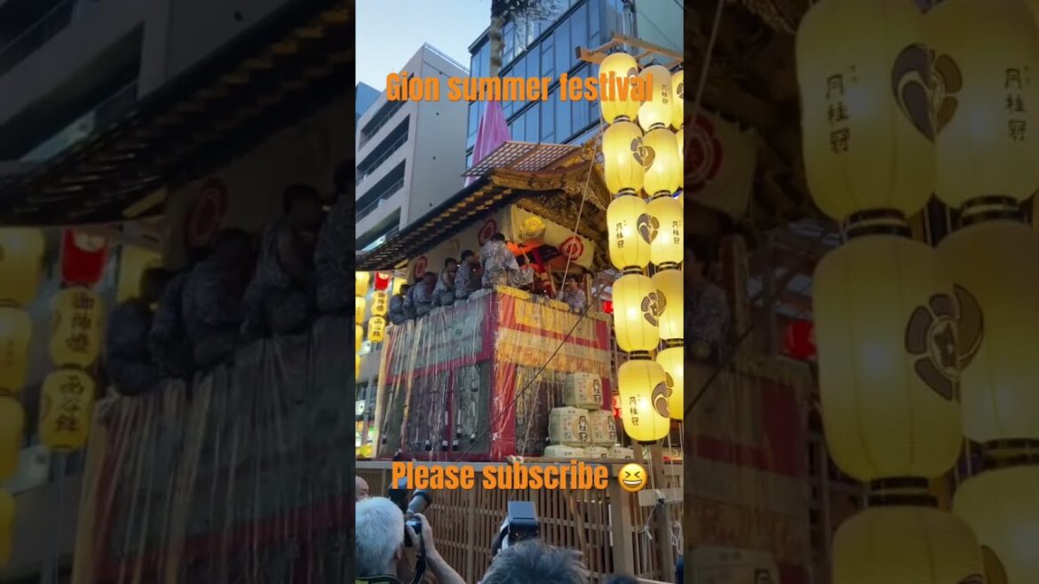 【KYOTO 】Gion Summer Festival 2023 #shorts #japan #pleasesubscribe  #trip #walking #pleasesupport