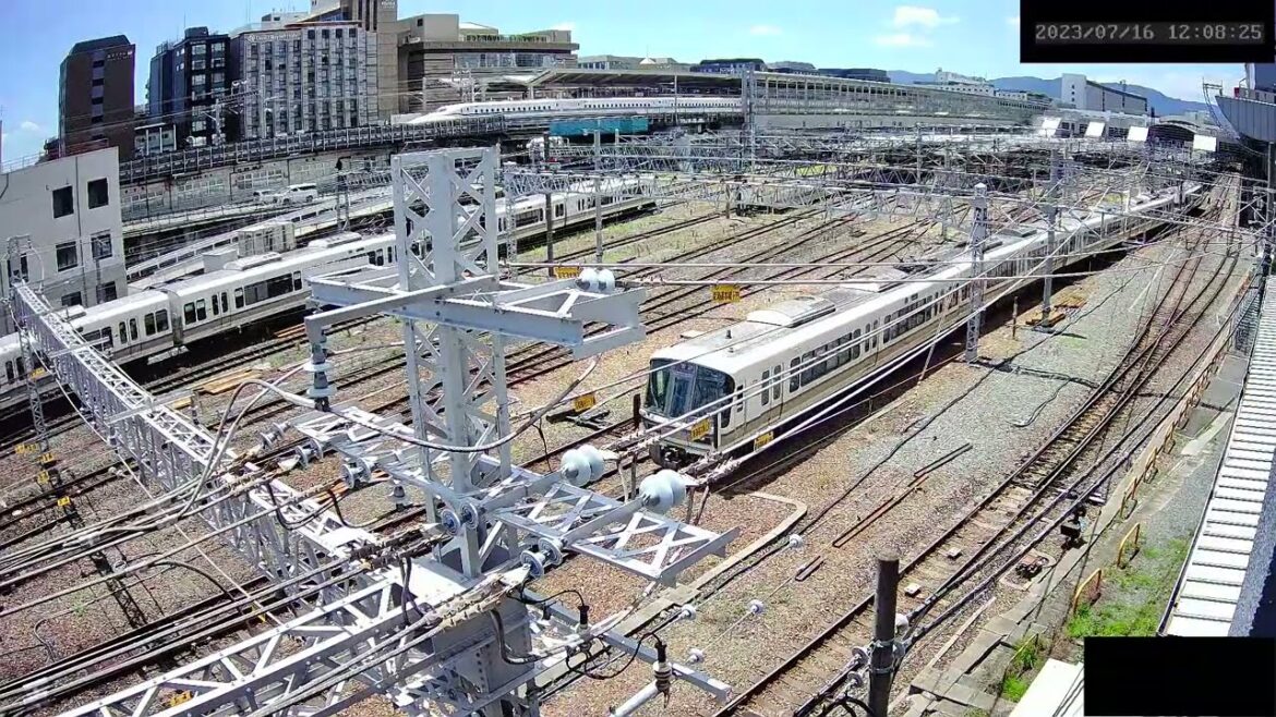 【ARCHIVE】Kyoto Station Live Cam JR京都駅  鉄道ライブカメラ  京都ライブカメラ TrainCam 2023/07/16　12:00～