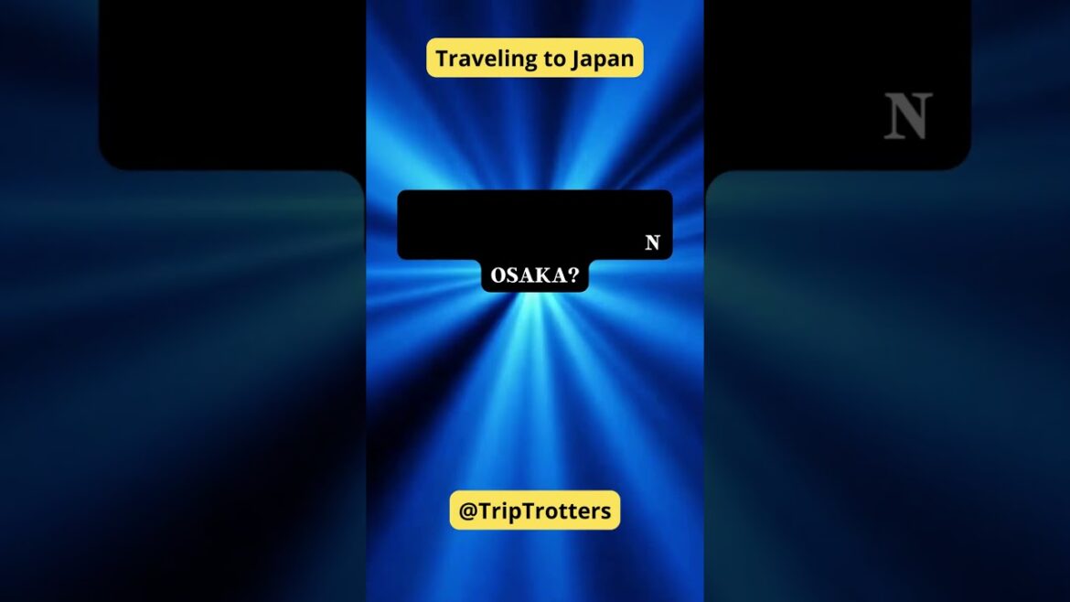 What is the popular shopping district in Osaka