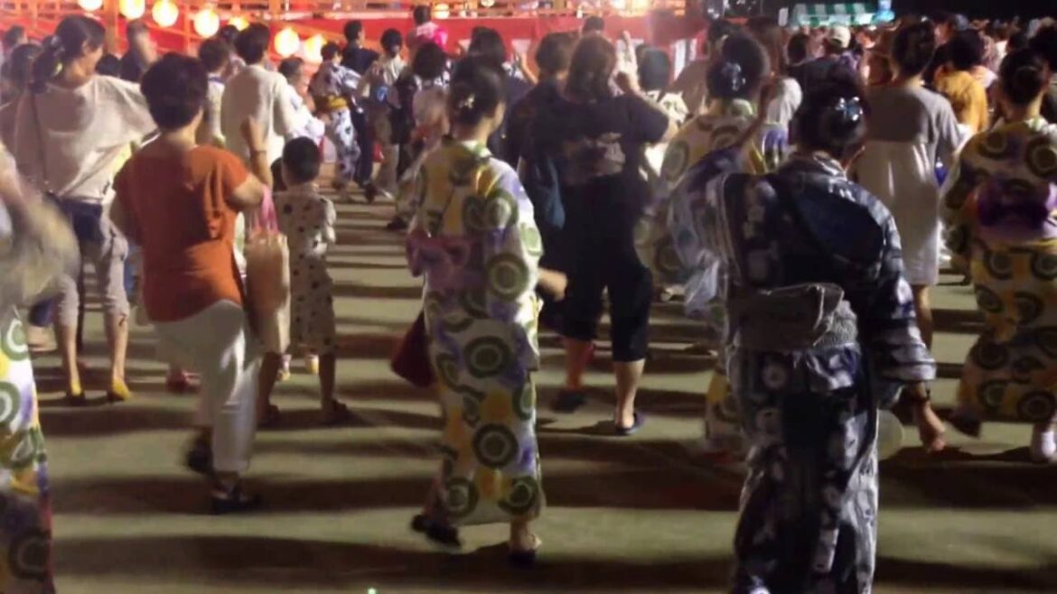 Bon dance -Japanese traditional summer festival dance