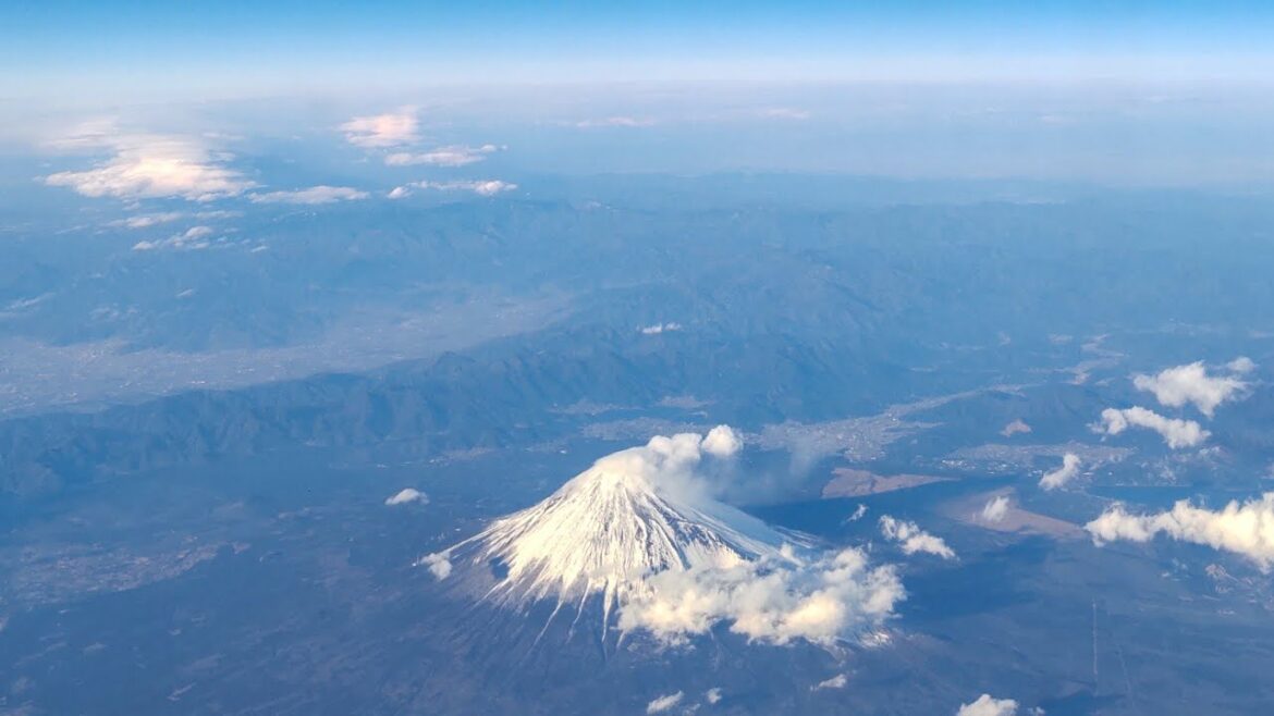 Mount Fuji from Airplane