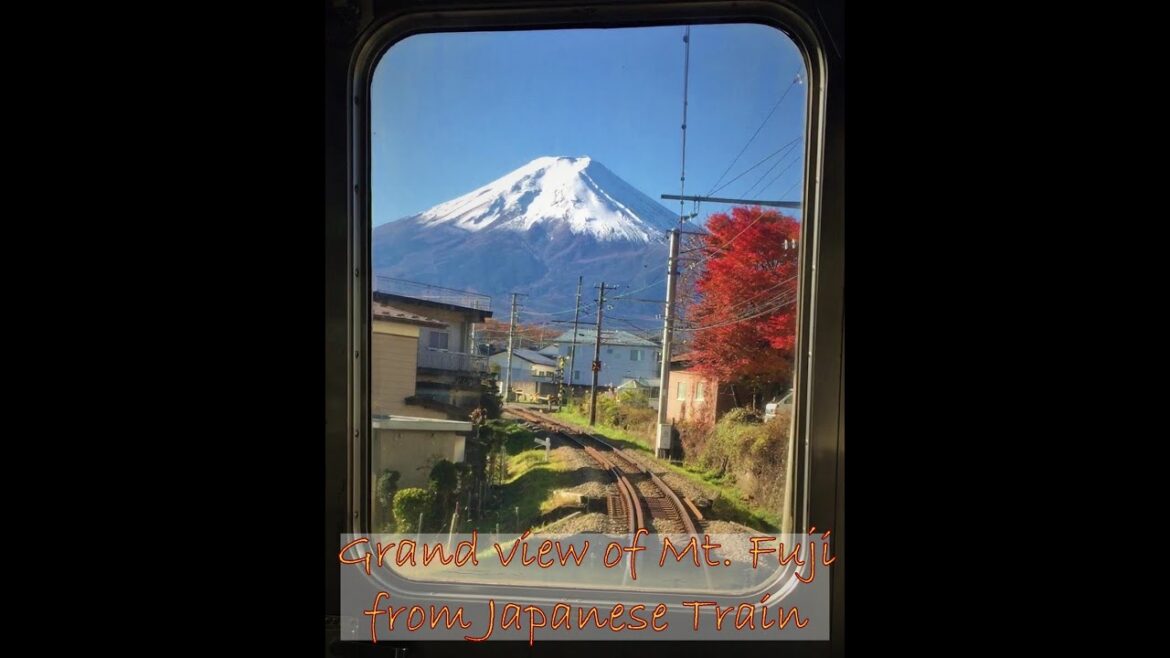 The Majestic view of Mt. Fuji from Japanese Train #shorts | #富士山 | #mountfuji The Majestic view of Mt. Fuji from Japanese Train #shorts | #富士山 | #mountfuji