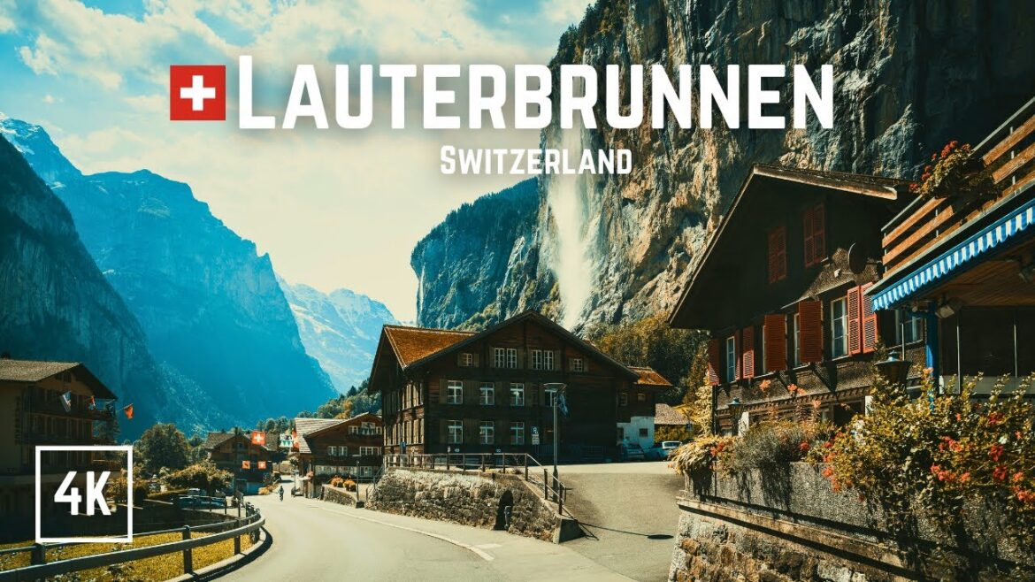 LAUTERBRUNNEN - Switzerland🇨🇭 Little Paradise in the Mountains | 4K Walking Tour