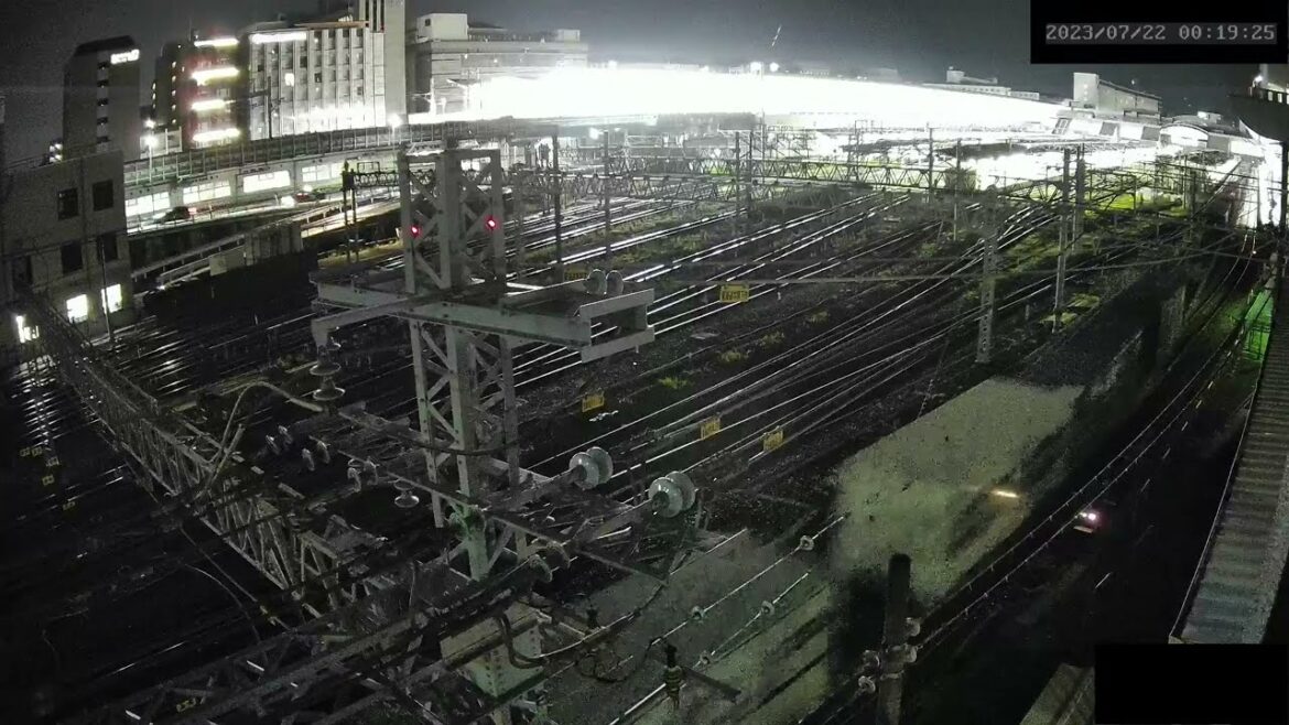 【ARCHIVE】Kyoto Station Live Cam JR京都駅  鉄道ライブカメラ  京都ライブカメラ TrainCam 2023/07/22 0:00～