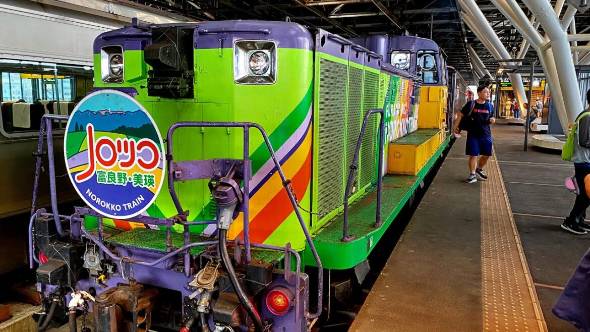 [字幕]富良野・美瑛ノロッコで夏の富良野線を乗り通す 富良野→美瑛→旭川