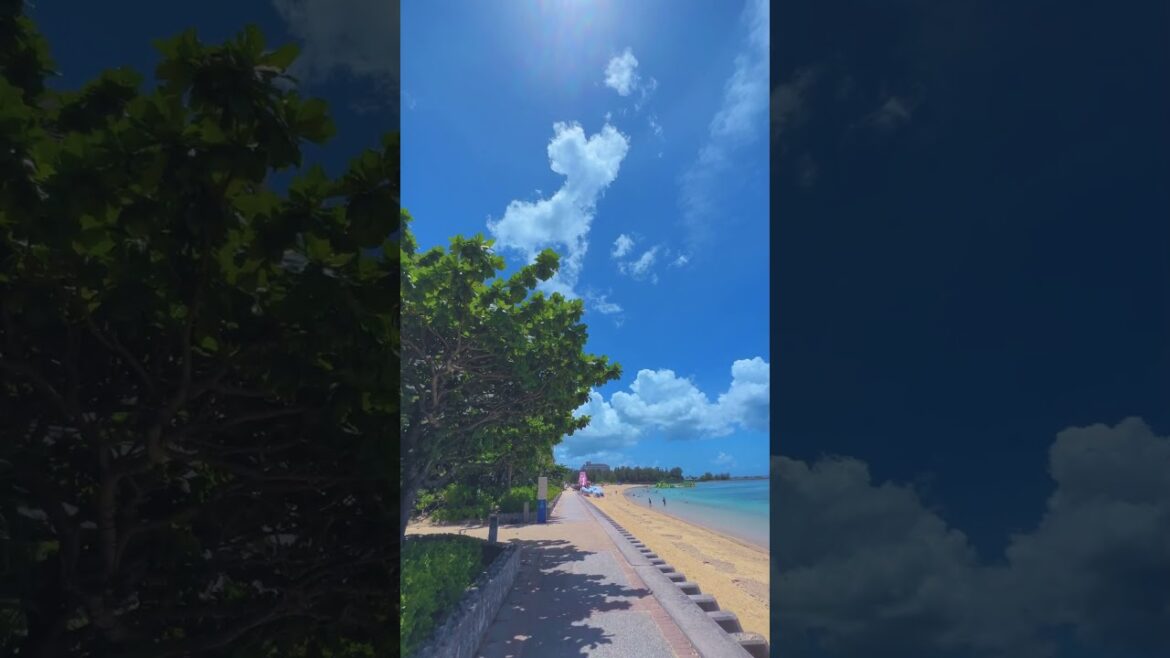 リザンビーチで潮風を感じながら リザンビーチで潮風を感じながら