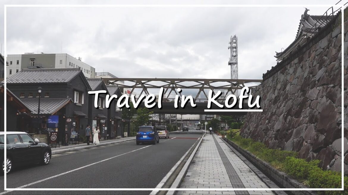 【Japan Walk】Kofu City in Yamanashi | The Capital Surrounded by Mountains With Mount Fuji