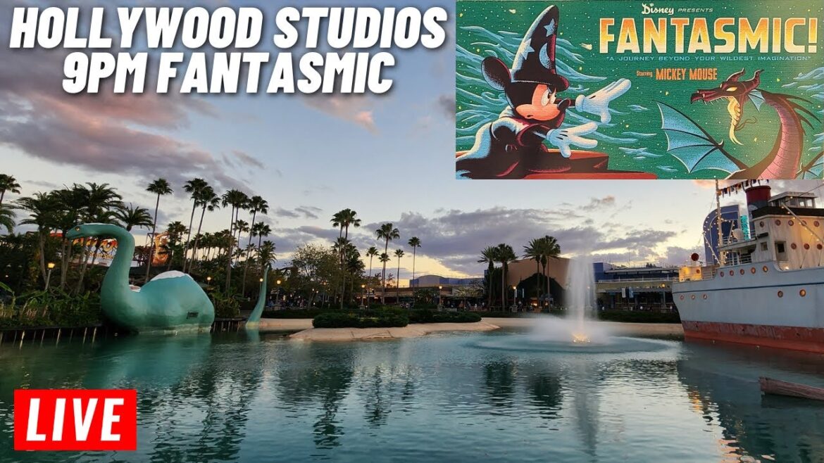 🔴Live: Tuesday evening at Disney's Hollywood Studios with Fantasmic at 9pm  7/18/2023