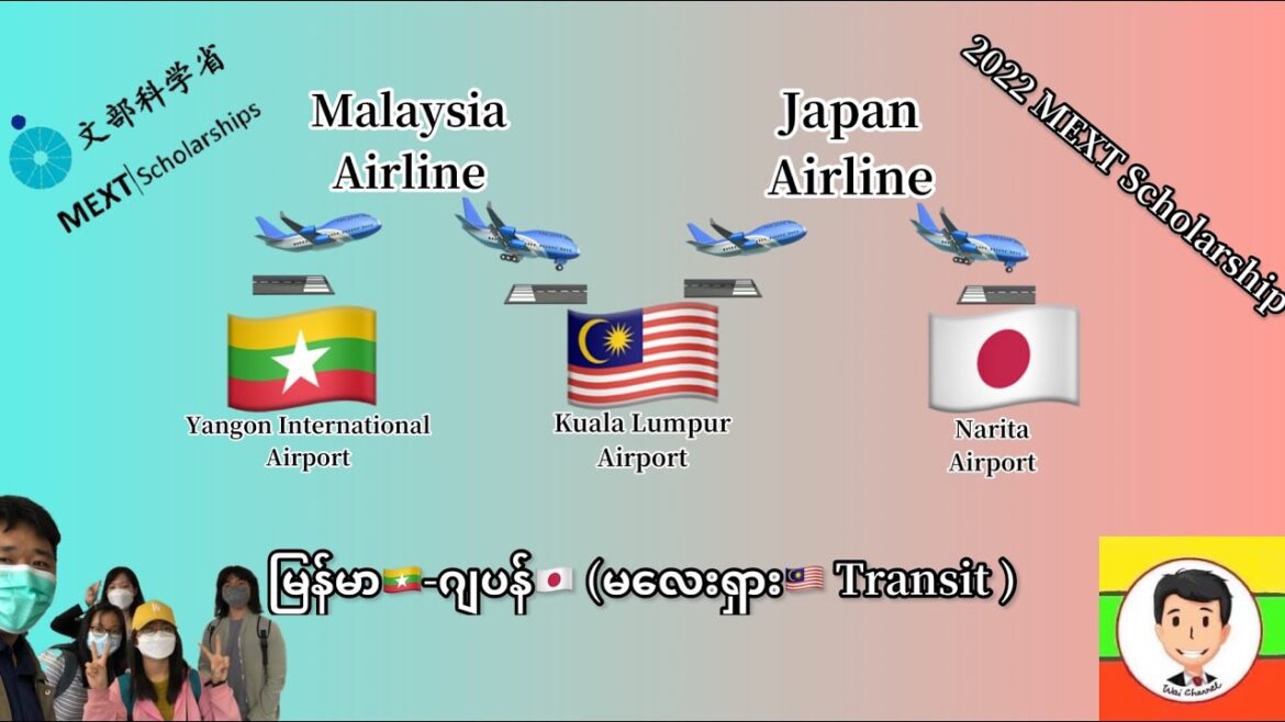 Sharing my experience Myanmar to Japan မြန်မာ🇲🇲-ဂျပန်🇯🇵 (မလေးရှား🇲🇾 Transit ) with MEXT Scholarship