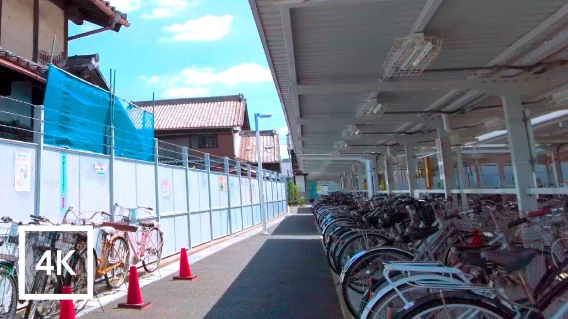 Japan 4K Walking Tour - Suburban Nagoya Japan street tour - Jimokuji temple [4K/60fps]