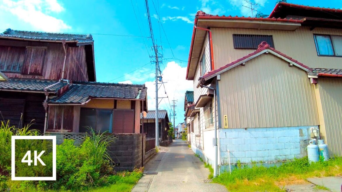 Japan 4K Walking Tour - Japan Street Tour Around Nagoya - Nobunaga Kaido and Sumo Dojo [4K/60fps]