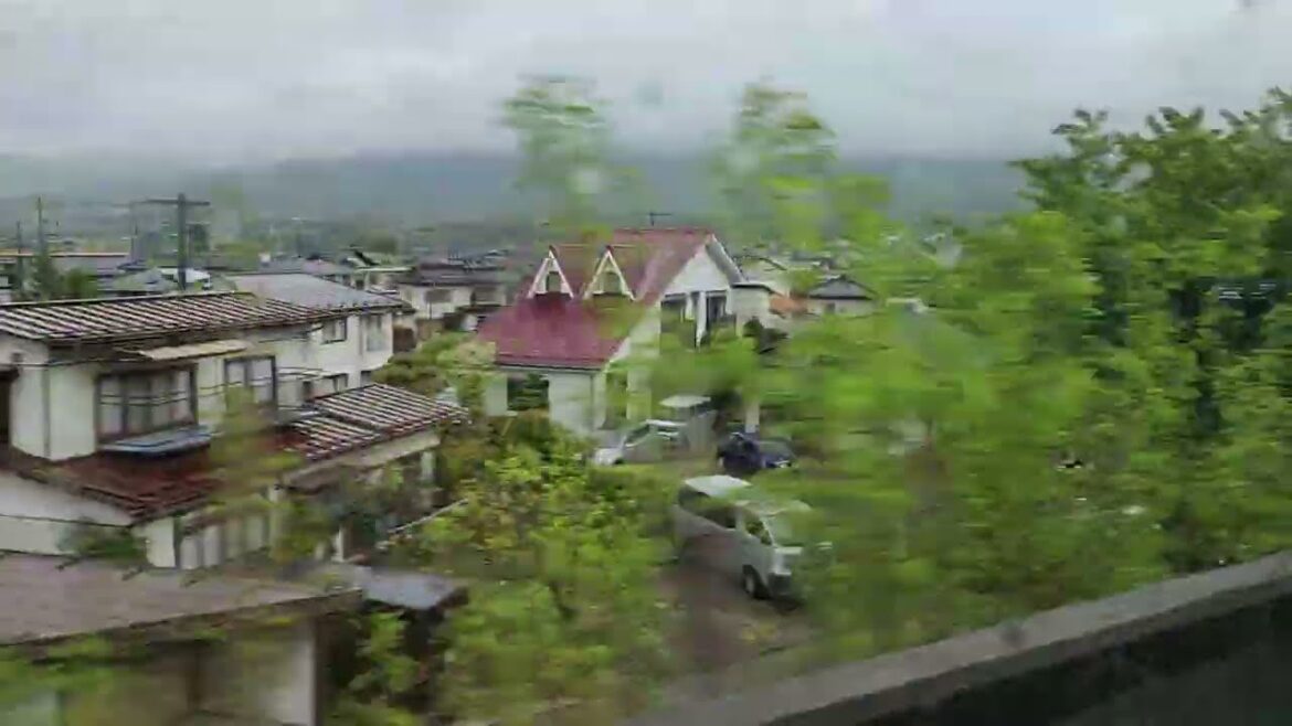 THIS IS THE TYPICAL HOUSE IN JAPAN AS SEEN WHEN TRAVELING BY TRAIN.