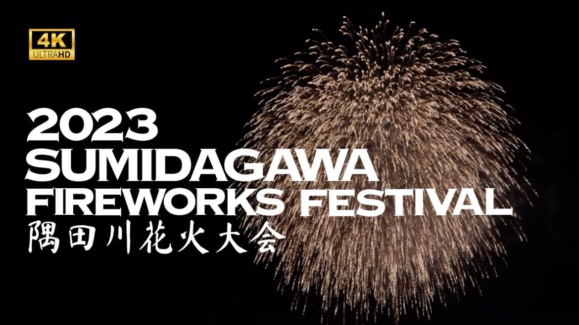 [4K] Sumidagawa Fireworks Festival 2023 in Tokyo 🐧 隅田川花火大会 2023 第1会場 東京