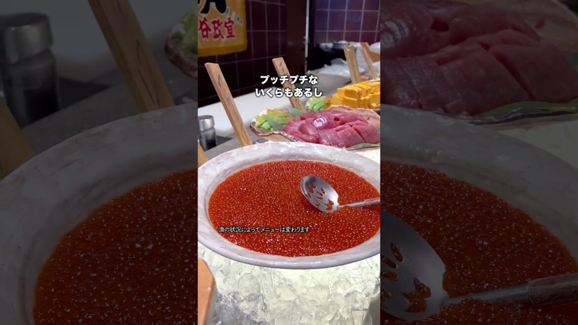 海鮮ビュッフェが引くほどやばいホテル行ってきた #shorts