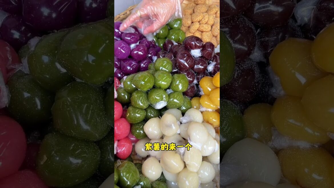 五顔六色各種口味的糯米糕點，有沒有好糯唧唧這口的朋友！#shorts #streetfood #chinastreetfood #chinafood #糯米糍 #糯米小小糍  #糕点 #糕點