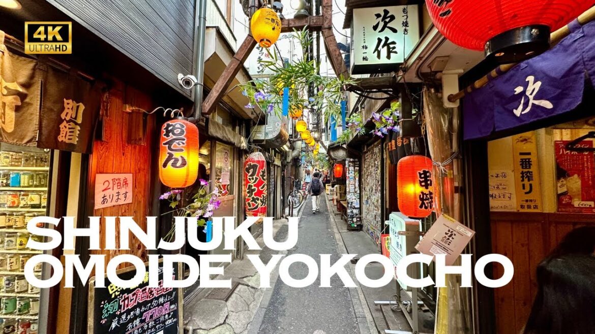 [4K] Omoide Yokocho in Shinjuku, Tokyo 🐧 Nonstop Walking Tour / 思い出横丁 新宿 東京 散歩