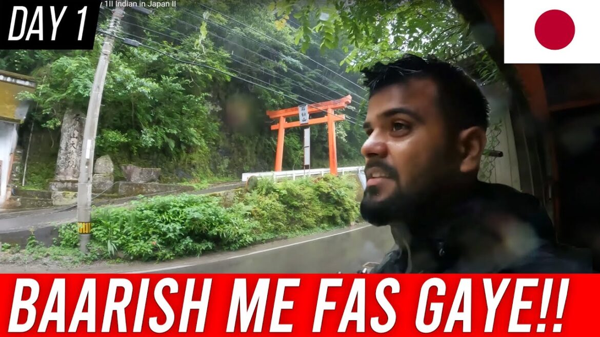 Barish me fas gaye  II motovlog II Indian in Japan II