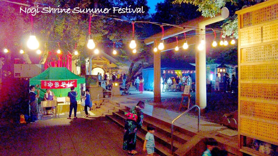 4K【乃木神社のなつまつり】御鎮座百年 2023 東京乃木坂 Japan