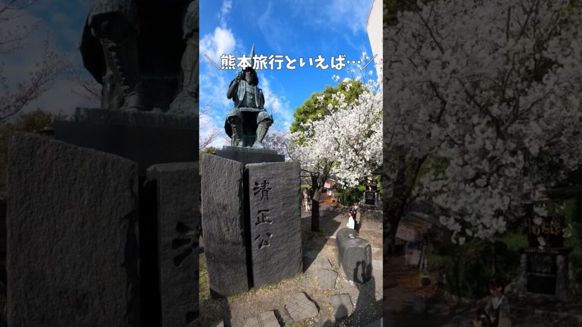 【熊本観光】お城だけじゃない★熊本城と桜の馬場 城彩苑は子供が遊べるスポットだった♪ #shorts