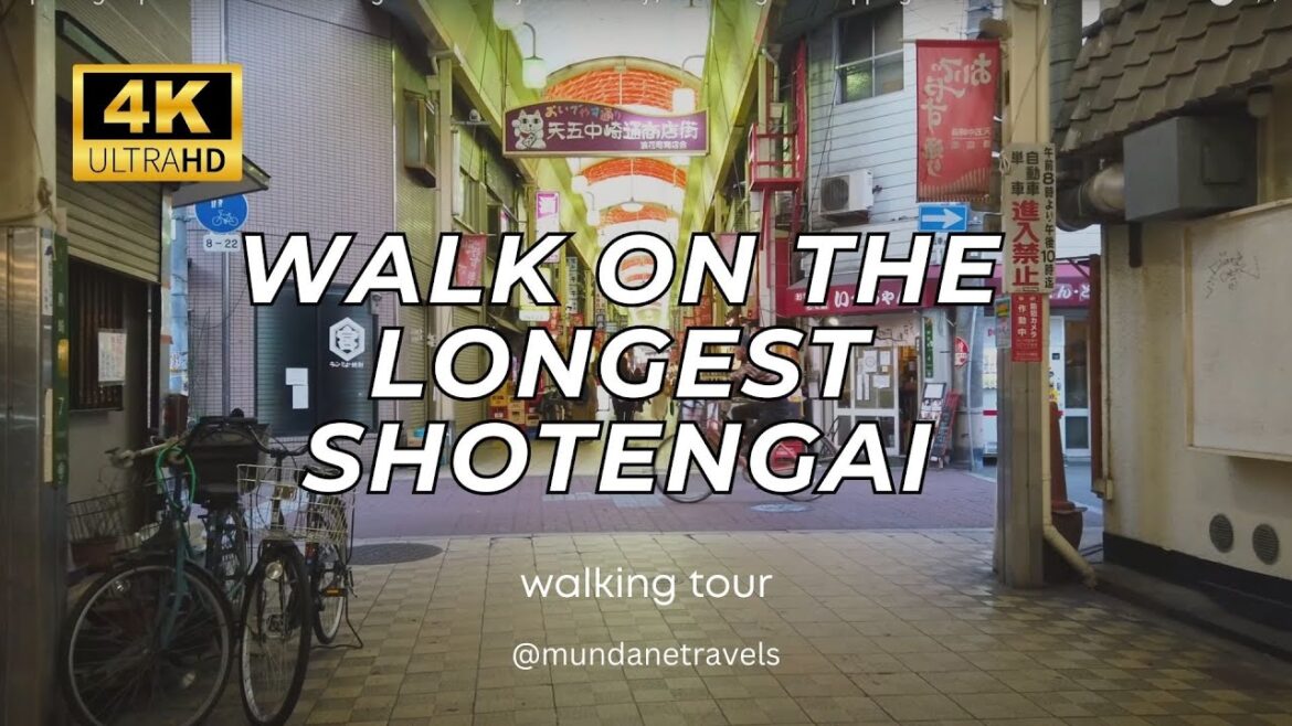 Exploring Japan's Endless Shotengai in 4K: Tenjimbashi-suji, The Longest Shopping Street in Japan!