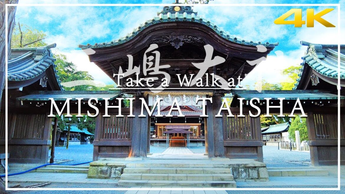[4K Shizuoka walk] Take a walk at "Mishima Taisha"(三嶋大社)/Shizuoka/Japan/4KVlog