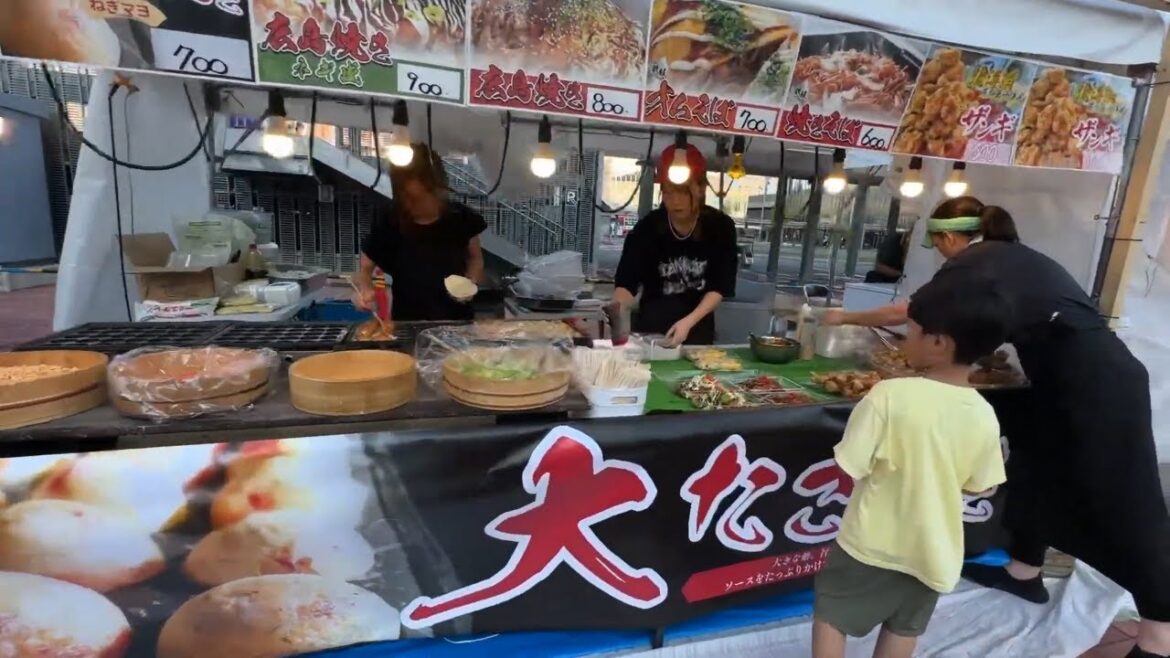 Asahikawa Station Walk Through + Summer Food Festival Visit - July 2023 #japanwalk #walkingtour