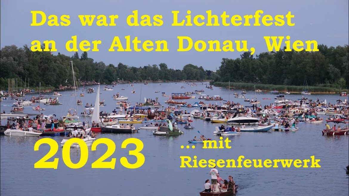 Das war das Lichterfest an der Alten Donau 2023