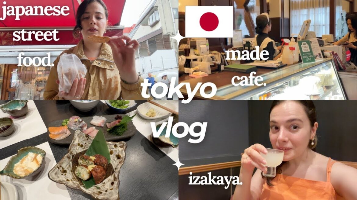 vlog-JAPONYA SOKAK LEZZETLERİ🤤 | Japon arkadaşımla made cafe & izakaya🏮