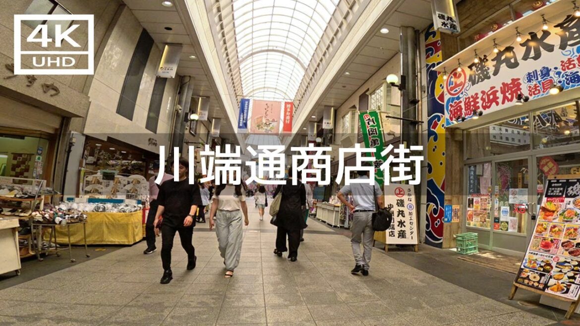 【2023年6月】川端通商店街から博多駅まで歩いてみた【4K】