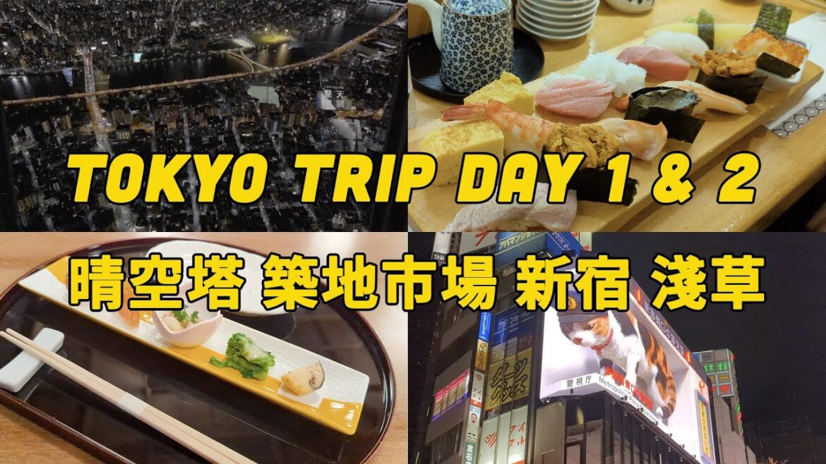 2022 東京過聖誕 Tokyo Trip Day 1 & 2｜晴空塔、築地市場、淺草寺、新宿｜Sky Tree, Tsukiji Outer Market, Asakusa, Shinjiuku