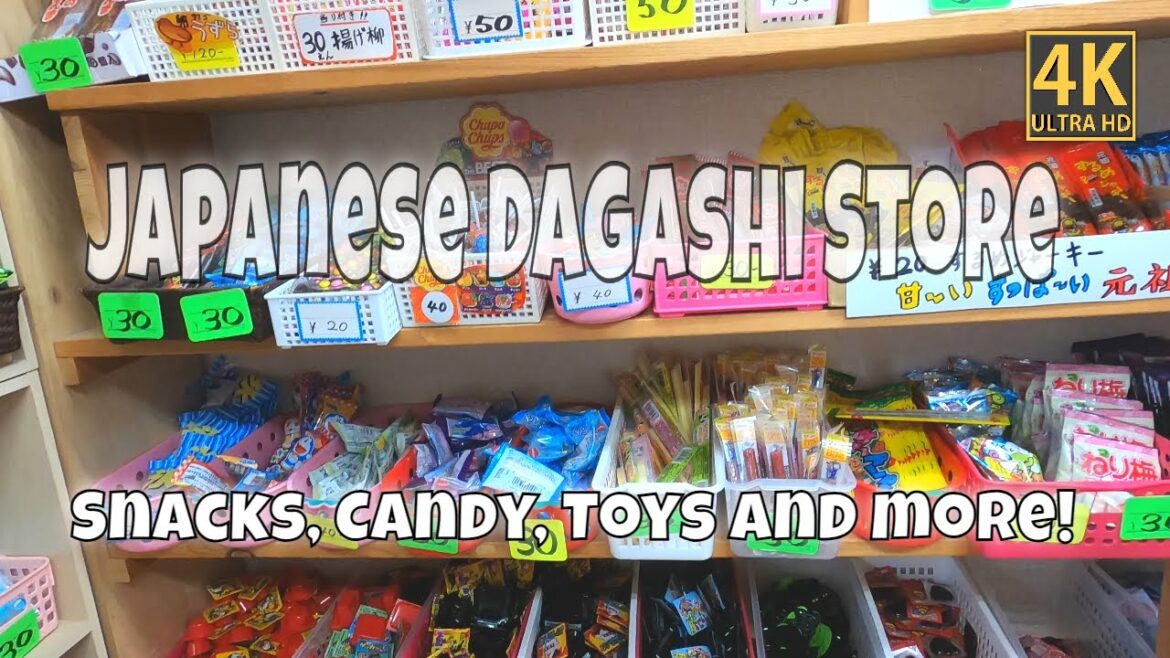 Japanese Candy Store  - Japan snacks sweets and dagashi explained [4k]