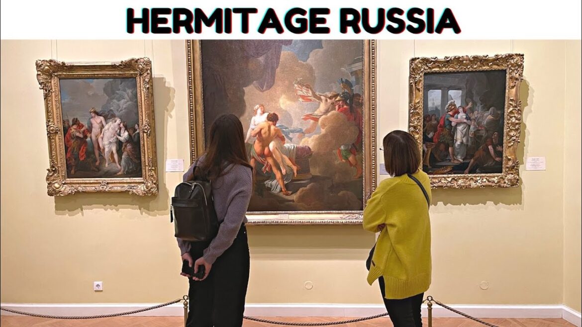 Hermitage St. Petersburg Headquarters Russia Walking Tour - 4K | 俄罗斯圣彼得堡冬宫徒步之旅