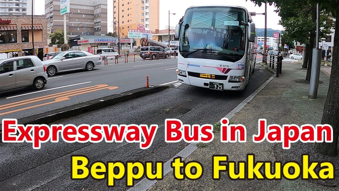 【Hot Spring Express】Riding Japan's Expressway Bus "Toyonokuni" | Beppu to Fukuoka