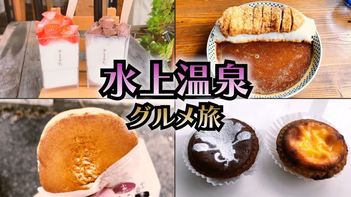 水上温泉グルメを食べ尽くす旅♨️ダムカレー、大とろ牛乳、チーズタルト、生どら焼など絶品スイーツが盛りだくさん！