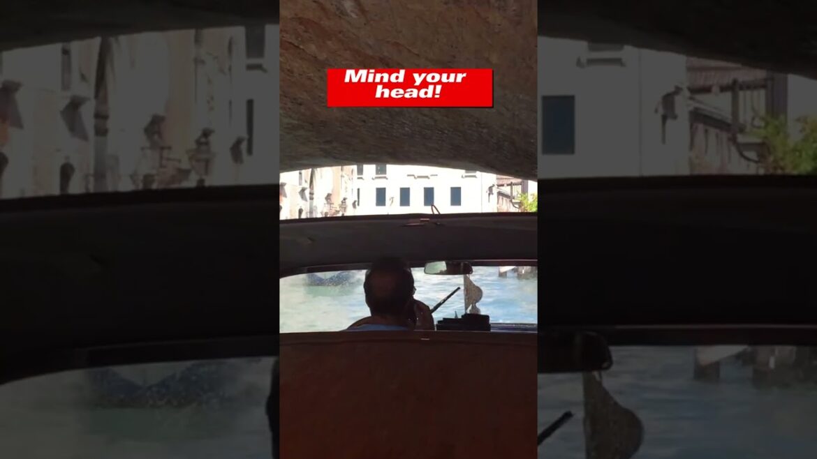 Nearly hit my head in Venice Italy!