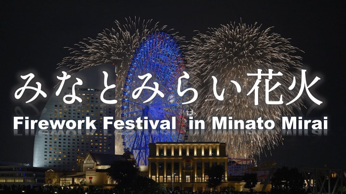 8K HDR Minato Mirai Fireworks Festival in Yokohama, 2023