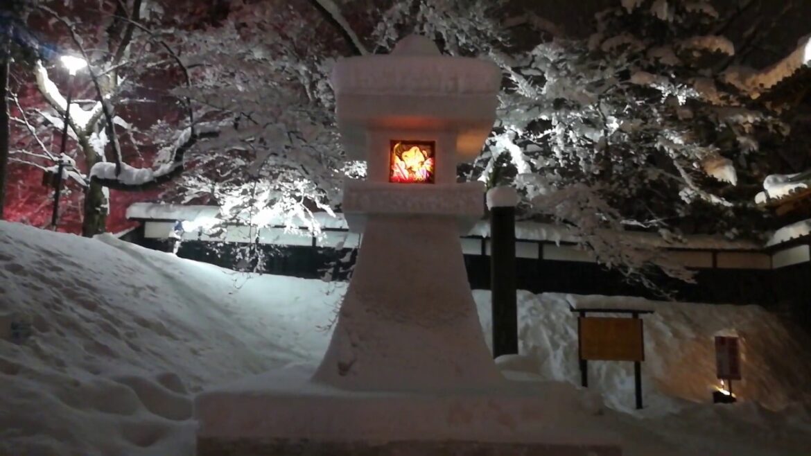 【弘前城雪燈籠まつり2020】2 | JAPAN ATTRACTIONS令和2年武漢姉妹市日本弘前公園日本雪灯笼节祭2020