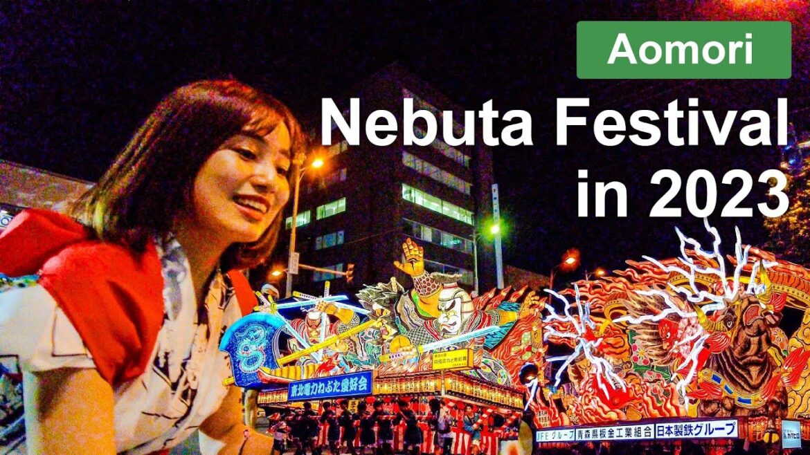 【Aomori 💖】Walk Japan - Nebuta Festival in 2023 the First Day ASMR 네부타 เนบุตะ