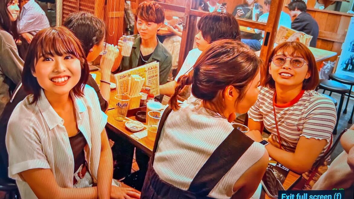 A Superb Night at Tokyo's popular open air drinking zone