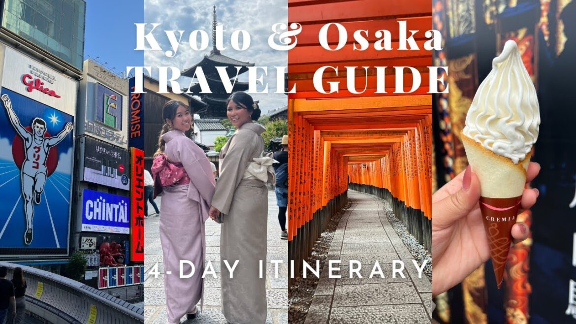 Japan Vlog: KYOTO & OSAKA 4-day Itinerary (travel tips, places to eat, best things to do)