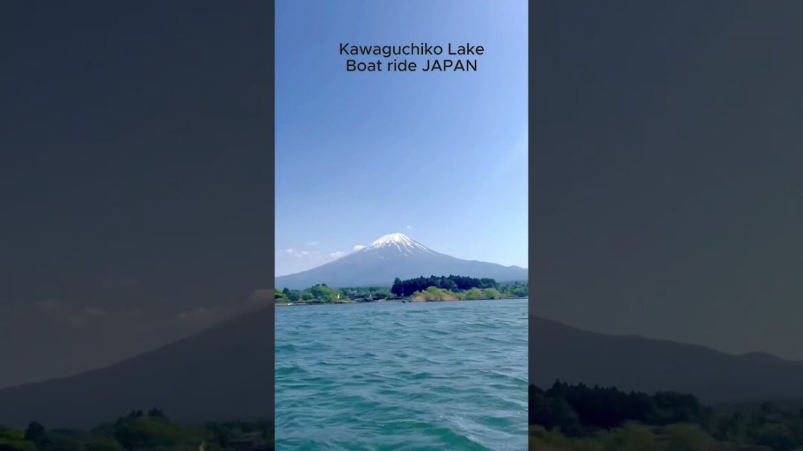 Kawaguchiko Lake Boat ride  - Mt. Fuji JAPAN