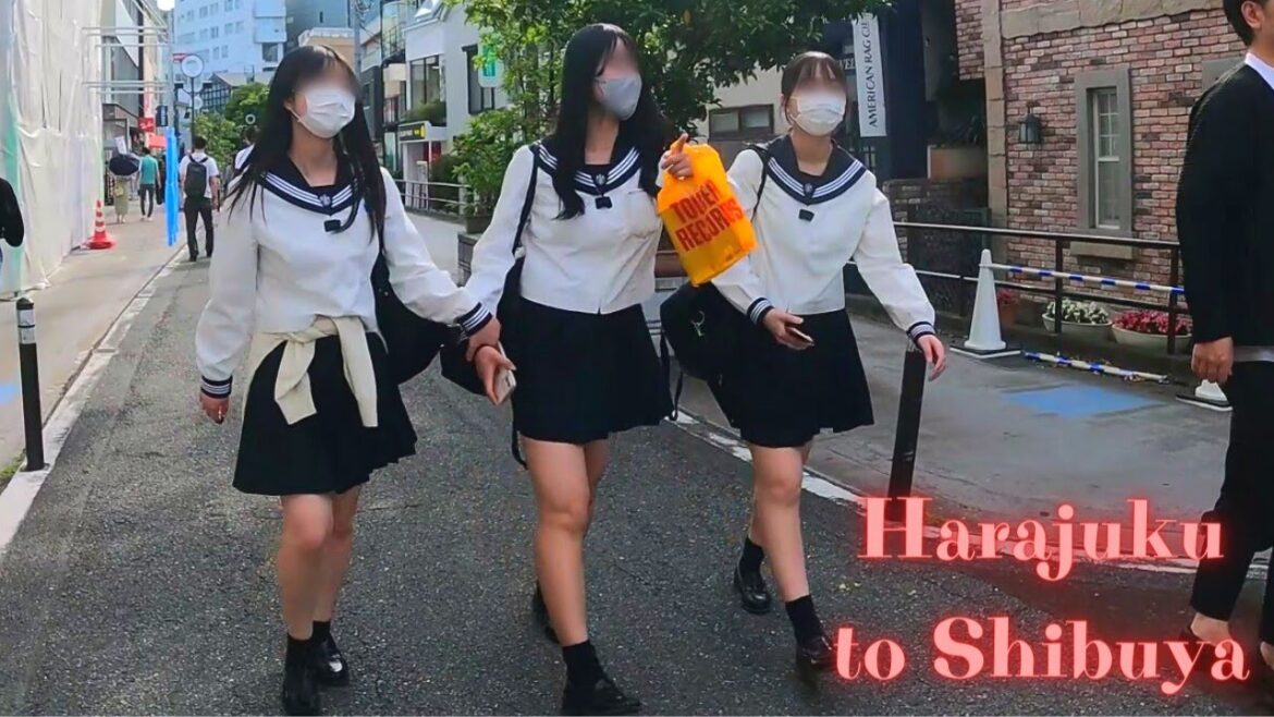 Harajuku to Shibuya Tokyo, in Japan walking tour　【4K】5.2023-7