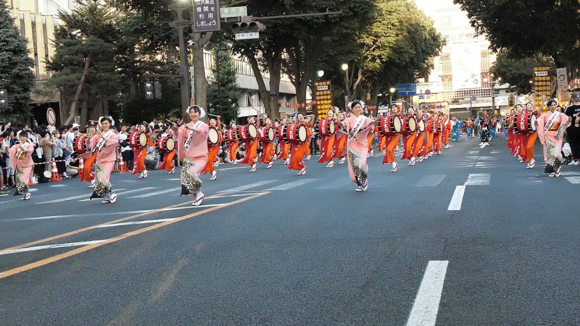 [4K]盛岡さんさ踊り2023 ミスさんさ・さんさ太鼓連 Morioka Sansa Odori Festival | 岩手･盛岡観光情報（Morioka･Iwate）