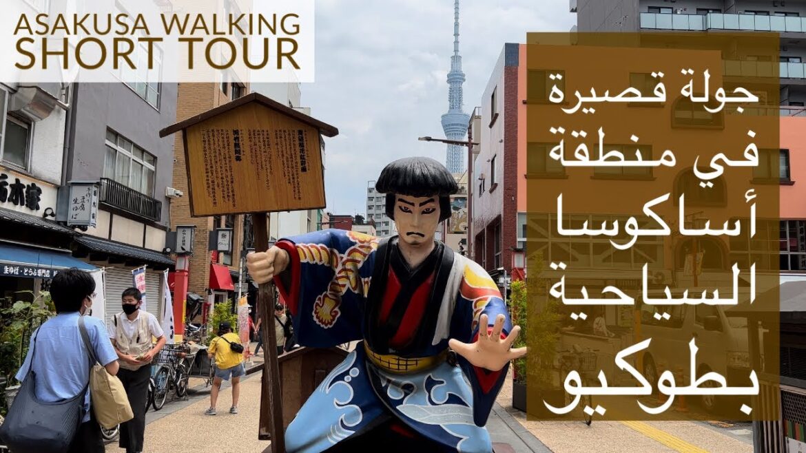 جولة قصيرة في منطقة أساكوسا السياحية بطوكيو  | Tokyo Walking Tour Asakusa| Japan Tour
