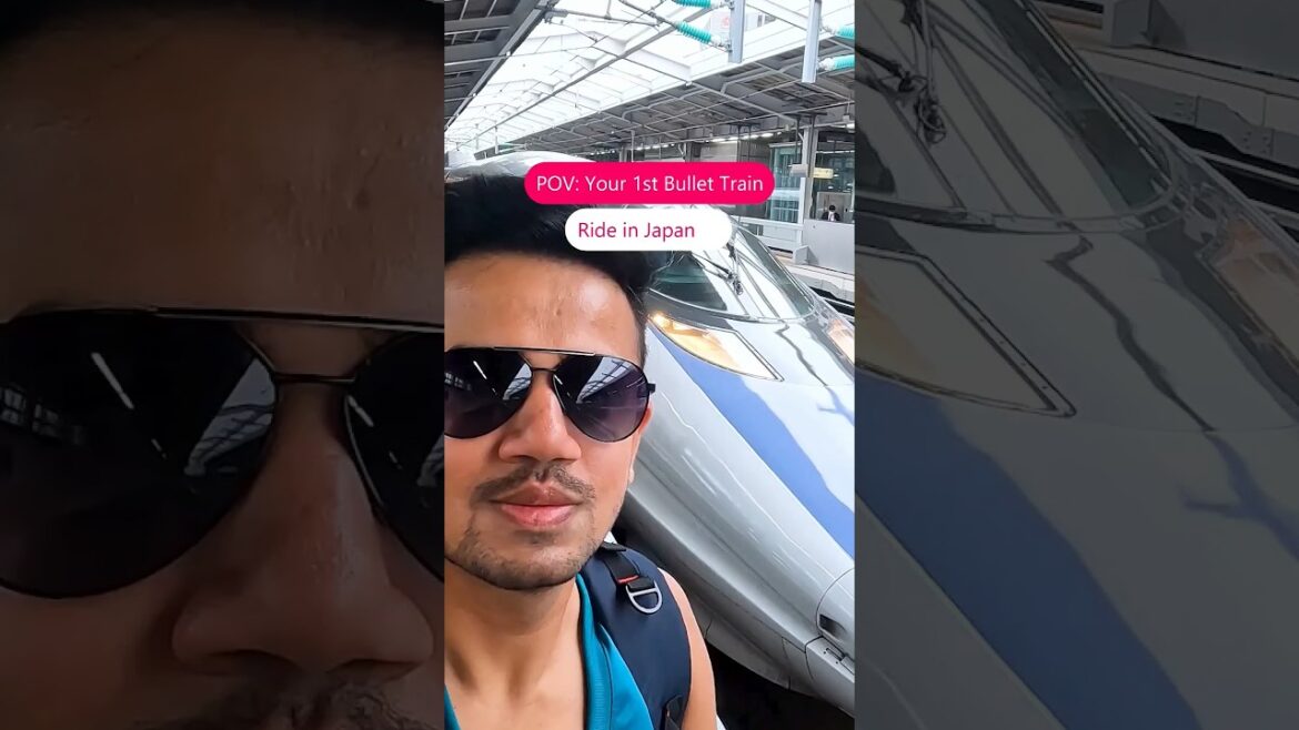 Bullet Train Speed 320kmph (~200mph) in Japan | Shinkansen Speed in Japan #shorts #shinkansen #japan