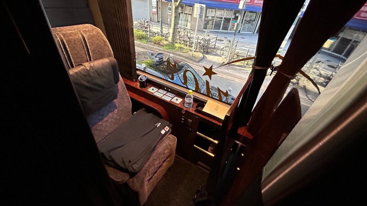 POV All Seats Private Room!! Most Expensive Overnight Bus in Japan Tokyo→Osakaドリームスリーパー 夜行バス