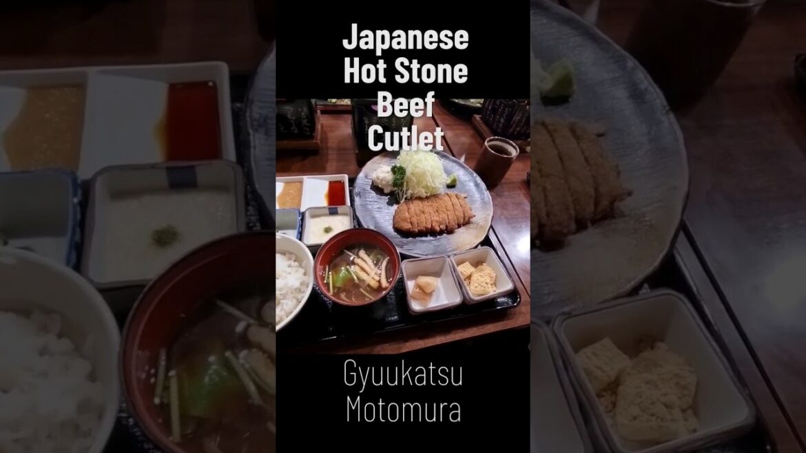 Sizzling Japanese Hot Stone Beef Cutlet 🥩🔥 @ Gyukatsu Motomura